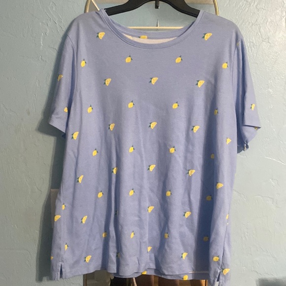 Kim Rogers Lemon t-shirt top. Size 1X. - Picture 1 of 3